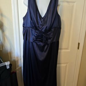 Eliza J Navy Midi Dress